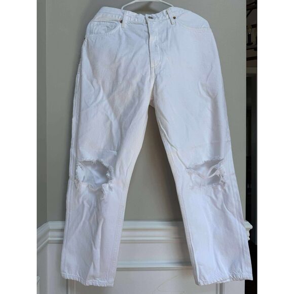New Citizens of Humanity Marlee Jeans White Straight Leg Size 31 - Picture 10 of 10